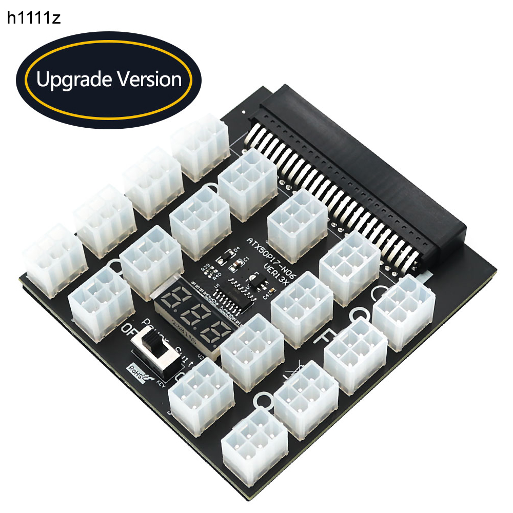 PCI-E 12V 50Pin to ATX 17 x 6P - 2000W Atx Mining Power Supply 评论和价格