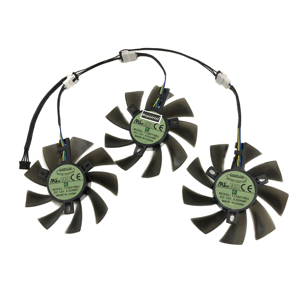 3Pcs/Set DIY T129215BU,GPU Coo - Rx 5700 Xt 8Gb Video Card 评论和价格