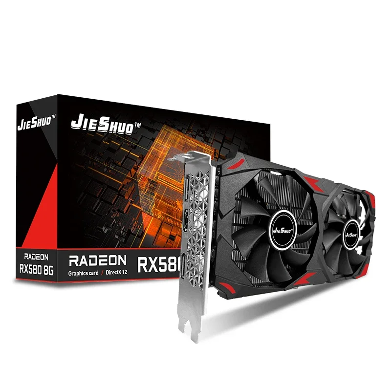 JIESHUO Graphics Cards AMD RX  - Rx 580 8Gb 2048Sp Gpu 评论和价格