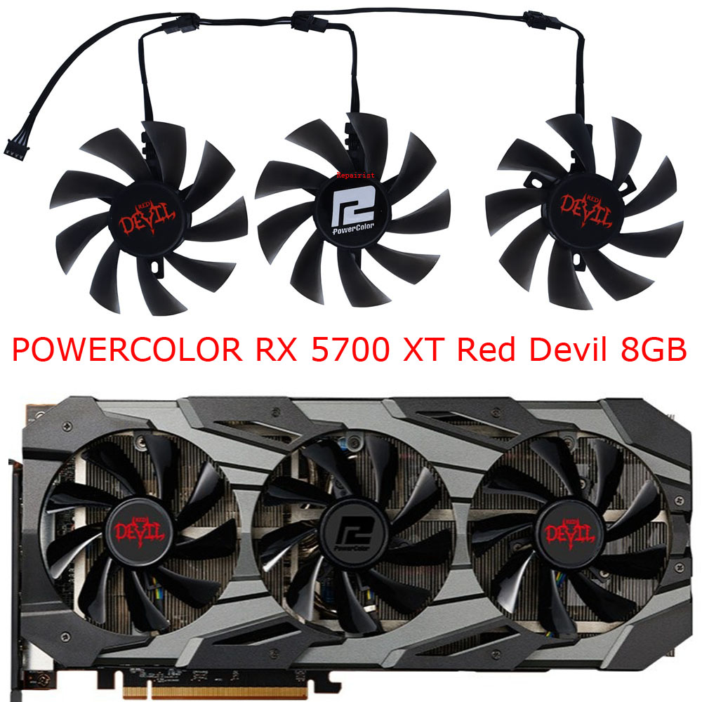 3Pcs/Set,DIY T129215BU,Graphic - Rx 5700 Xt 8Gb Video Card 评论和价格