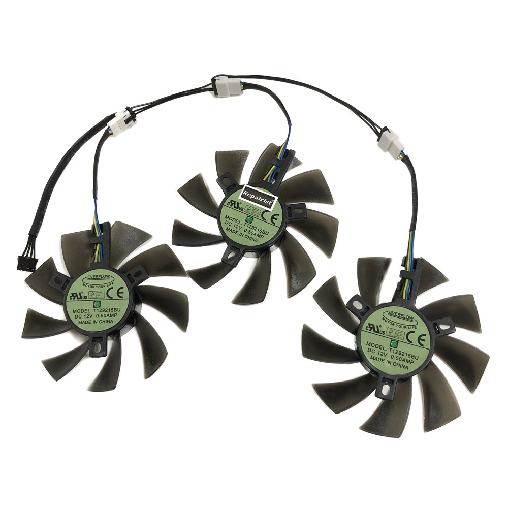 3Pcs/Set,DIY T129215BU,GPU Gra - Rx 5700 Xt 8Gb Video Card 评论和价格