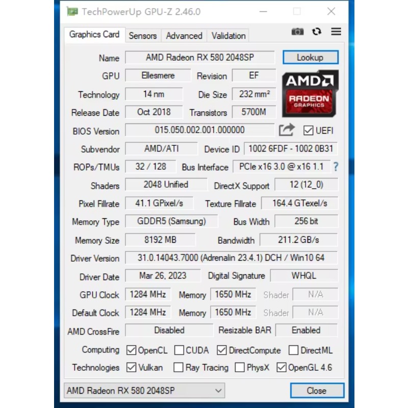 Hongyi DIY Graphic Card RX 580 - Rx 580 8Gb 2048Sp Gpu 评论和价格