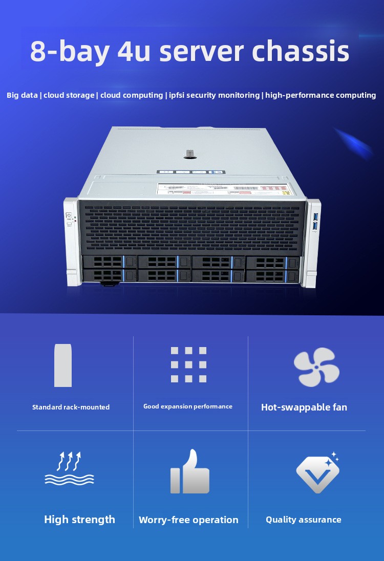 8-Disk 4U Rack-type Multi-disk - 8 Gpu 4U Server Chassis 评论和价格